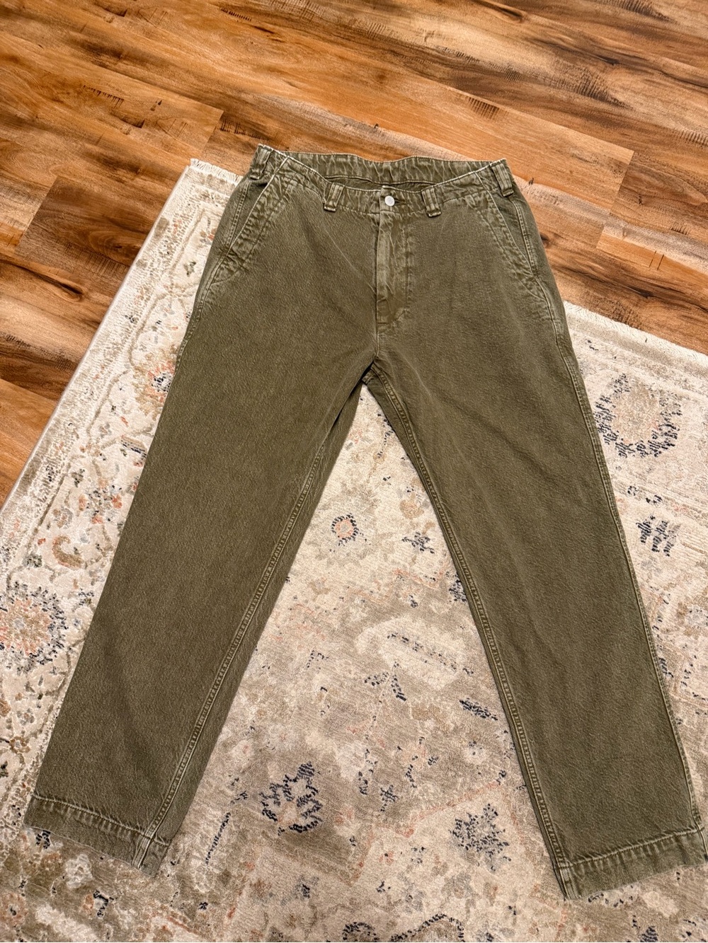 Abercrombie & Fitch Olive Green Chinos